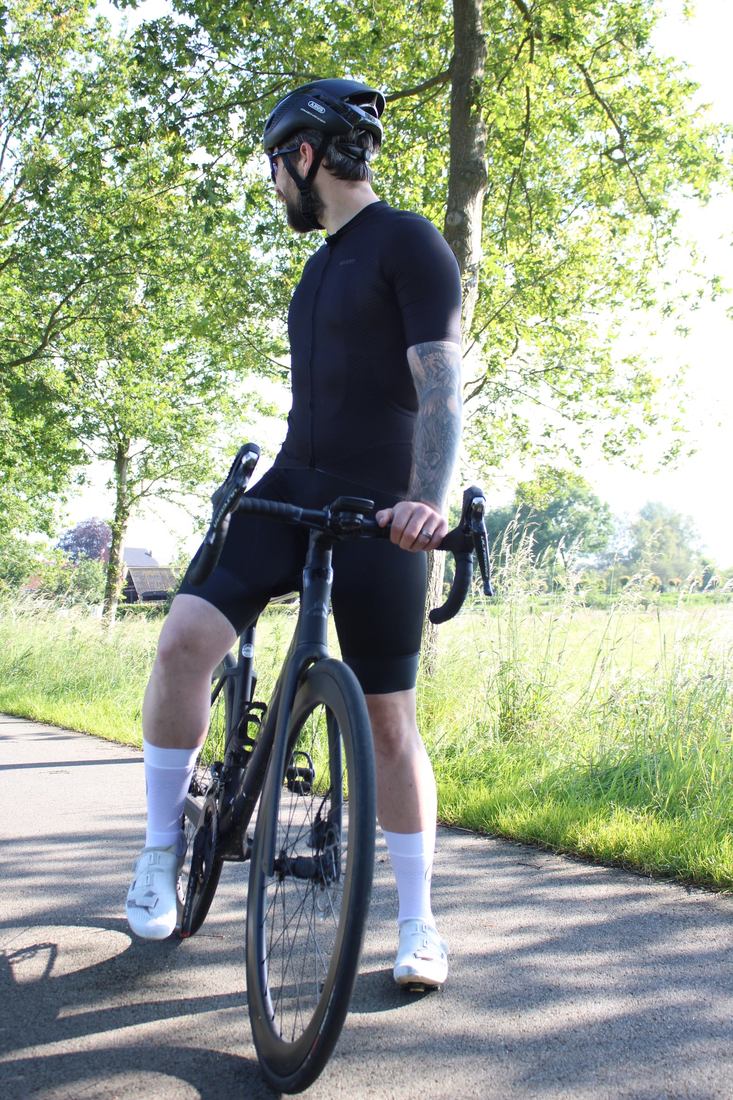 Full black bibshorts ULTRA LONG DISTANCE