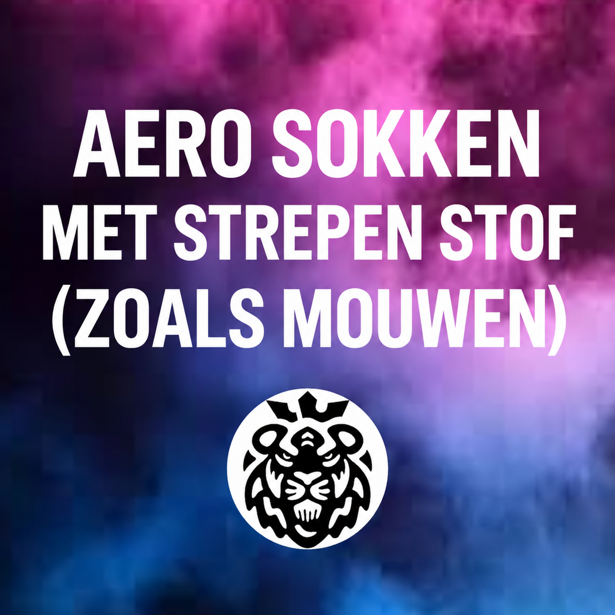 Aero sokken met strepen stof ( zoals mouwen)
