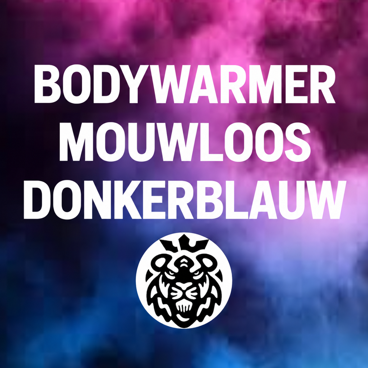Bodywarmer mouwloos donkerblauw