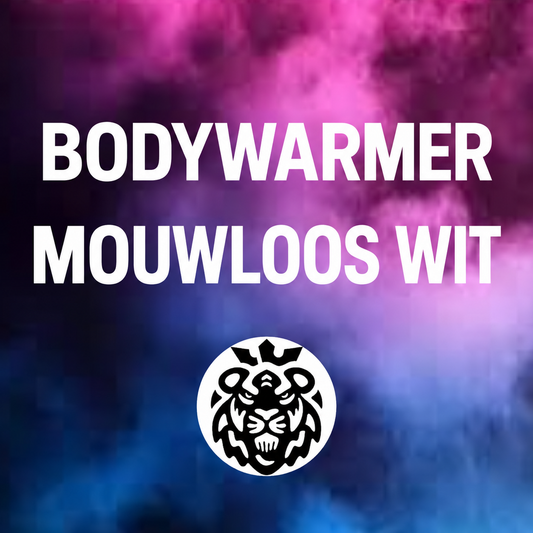 Bodywarmer mouwloos wit